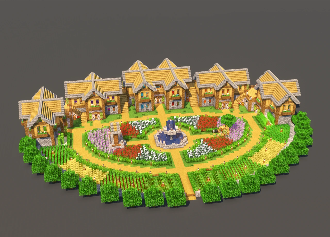 6 Player House Oak - Minecraft Build Guide