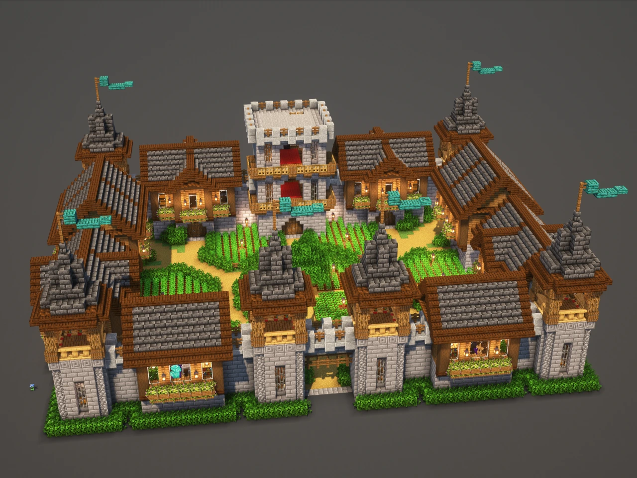 Starter Castle #1 - Minecraft Build Guide