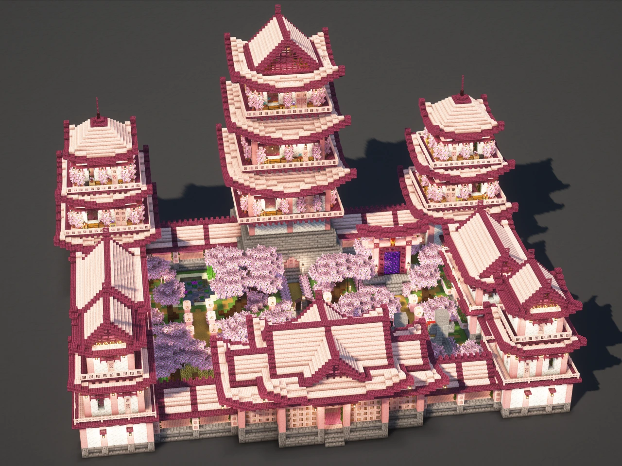 Cherry Castle #3 - Minecraft Build Guide