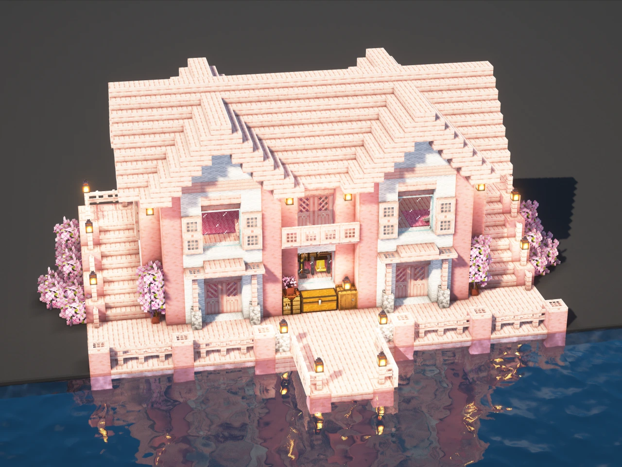 Cherry House - Minecraft Build Guide