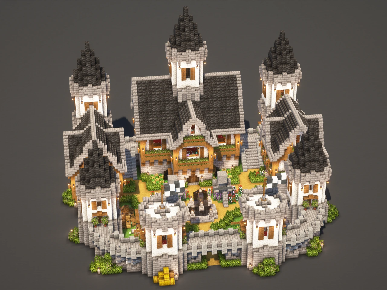 Fantasy Castle #2 - Minecraft Build Guide