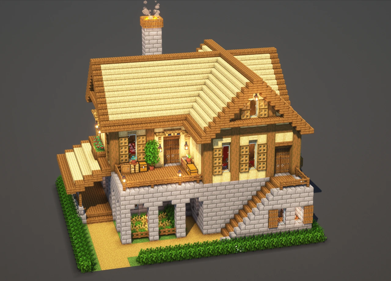 Starter House #16 Birch - Minecraft Build Guide