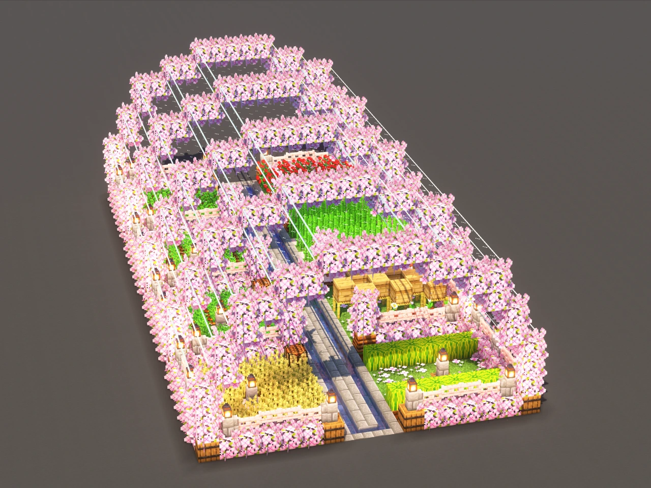Cherry Garden - Minecraft Build Guide
