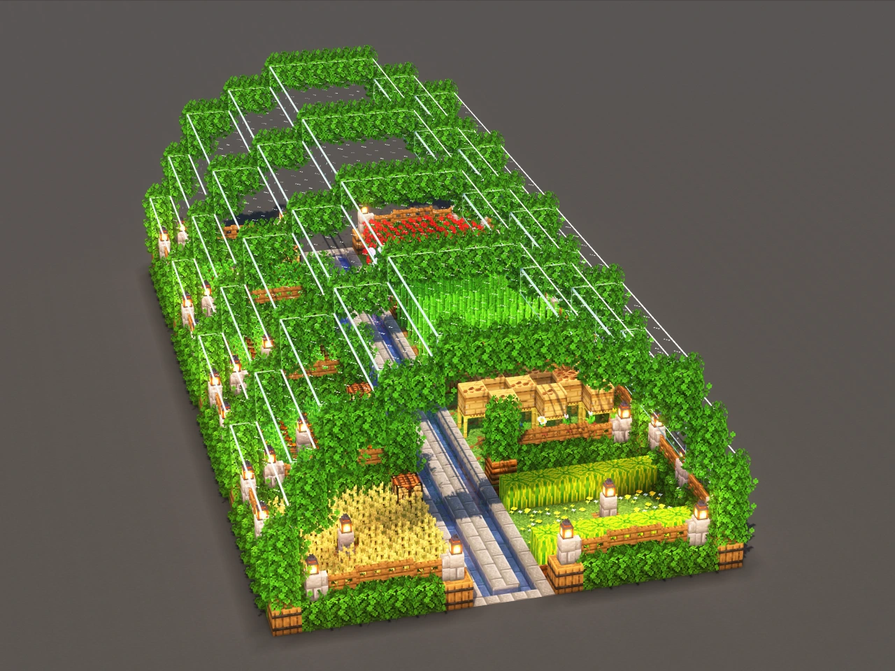 Evergreen Garden - Minecraft Build Guide